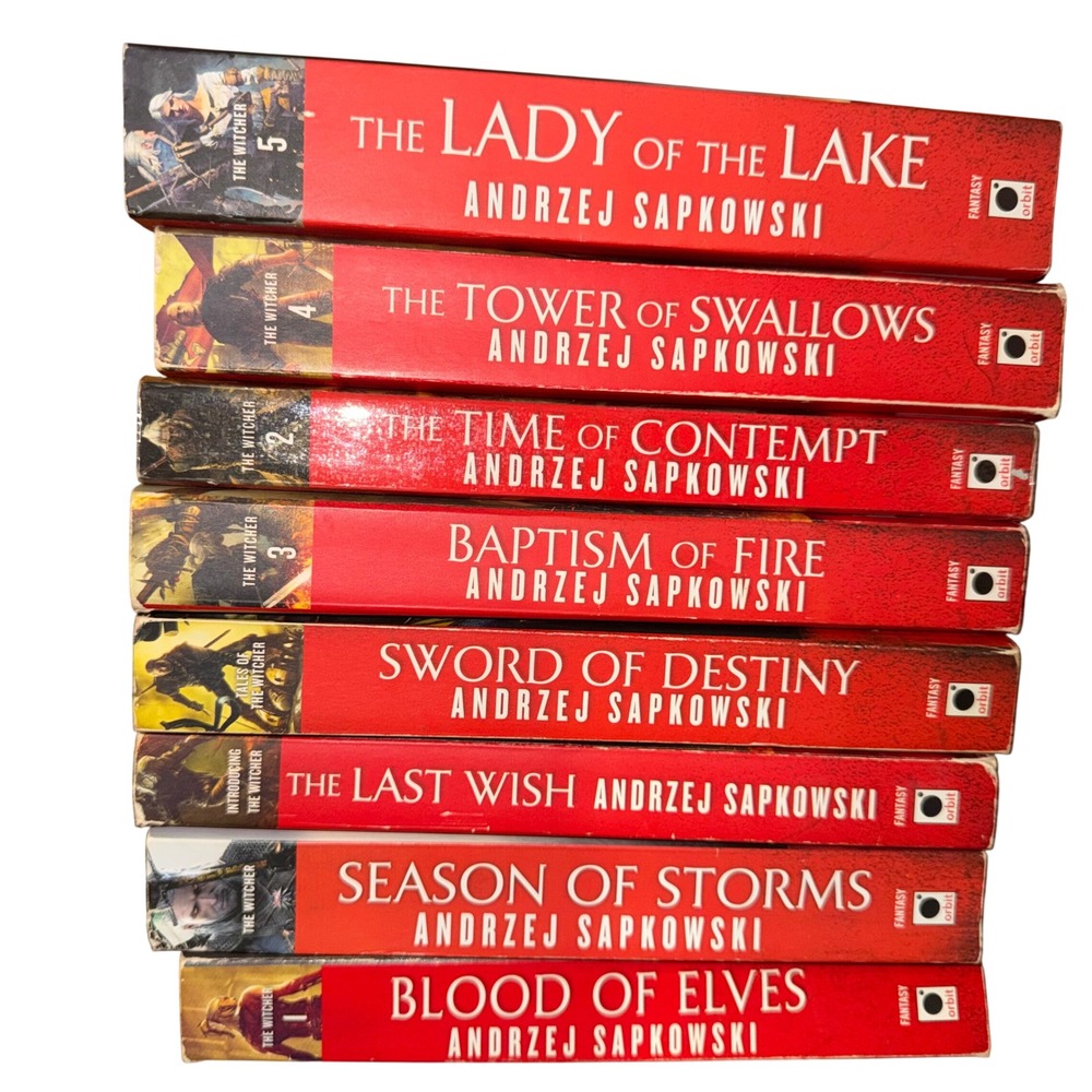 The Witcher Series Andrzej Sapkowski 8 Book Set Paperback Netflix Edition Orbit